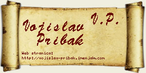 Vojislav Pribak vizit kartica
